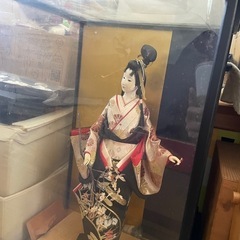 日本人形　ガラスケース付き