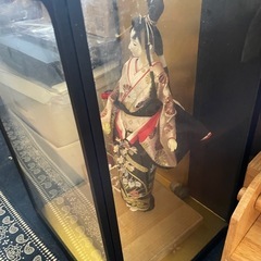 日本人形　ガラスケース付きの画像