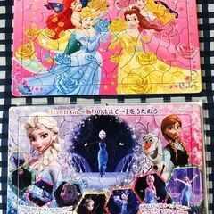 【お陰様で決りました】無料　女児用  ジグソーパズル(2)、マグネットドールハウス、サンリオネックレス･･･４点セットの画像