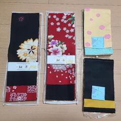 【美品】帯4点 ＆ 浴衣1点 &下駄　セット売り 昭和レトロの画像