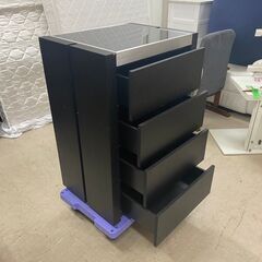 4199 アルモニア 収納 キャビネット 黒 ブラックの画像