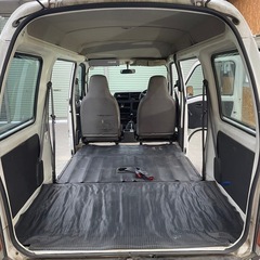 総額13.0万円★車内広々フラット軽箱バン350kg★5速MT★Ｔベル済み★平成13年式 スバルサンバーバン 4WD VB(TV2)11.1万キロ 車検令和7年3月 ホワイトの画像