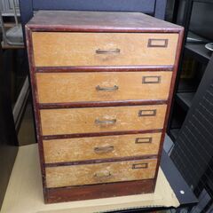 レトロ 5段 小引き出し 小物入れ 古道具