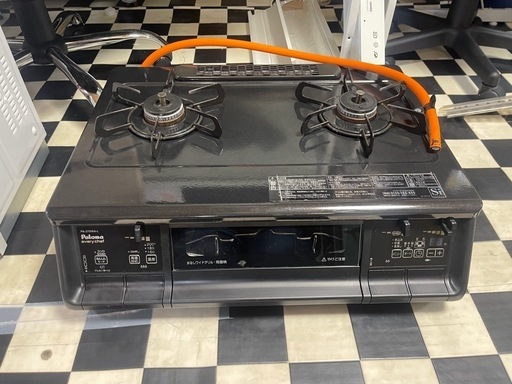 【リサイクルサービス八光】2021年製　パロマ ガスコンロ エブリシェフシリーズ PA-370WAブラックプラチナ　LPガス　左強火
