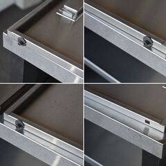【ヤ取終了10/24】≪zyt1587ジ≫ ステンレス製 キャビネット作業台 幅120cm 奥行60cm 現状品 戸棚/店舗/設備/工作/DIY/ガレージ/中古厨房機器/宮城県仙台市 60722-01の画像