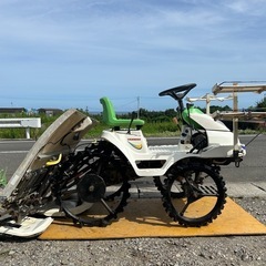 ヤンマー 4条植え 田植機 Pe-1X すこやか 4馬力 ユニットクラッチ　田植え機 YANMAR 乗用型 田んぼ　農機具　動画あり の画像