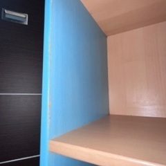 カラーボックス 木製 水色の画像