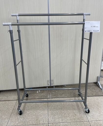 ★ジモティ割あり★  ハンガーラック グレー H118×D32×W97 クリーニング済み TJ8095