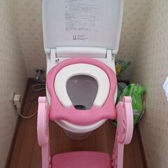 補助便座 子供 ステップ式 トイレトレーニング 踏み台の画像