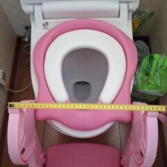 補助便座 子供 ステップ式 トイレトレーニング 踏み台の画像