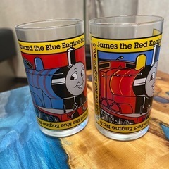 機関車　トーマス　ガラスコップ新品2個【現地渡し限定】の画像