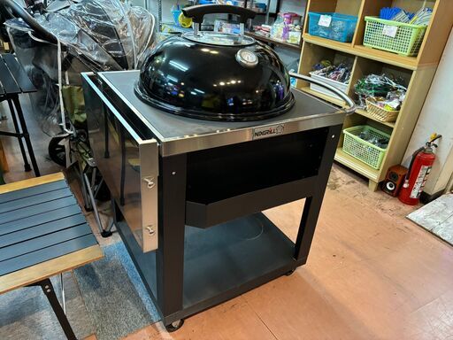 【愛品館八千代店】NEXGRILL　チャコールケトルグリルカート付き