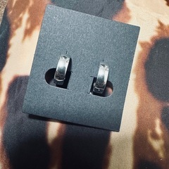 ステンレスリングピアス①