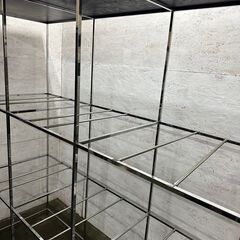 アルミホイールラック ショーケース 展示棚 ホイールラック 陳列棚 オートサロン風 展示 Y0190の画像