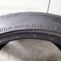 【8/31まで掲載予定】★中古 CONTINENTAL 235/40ZR18 EXTREME CONTACT DWS06 TL 2本！の画像