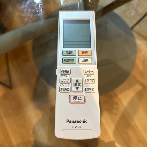 パナソニック　エアコン　純正リモコン　美品