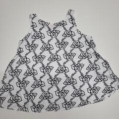 RONI  子供服　女の子　袖無し　トップス　チュニック　バラ柄　の画像