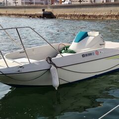  ヤンマー ディーゼルボート LF20 使用時間少ない 美品中古 超低燃費 整備済 キャスティングバウレール付 バスボートにもの画像