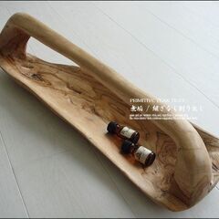 総無垢 チーク ハンドメイド 手作り 天然木 無垢材 ウッドトレイ 花器 小物入れ 果物カゴ 籠 トレーの画像