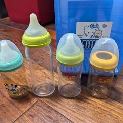 【9/3受付まで】ミルトン容器(トング付き)+哺乳瓶の画像