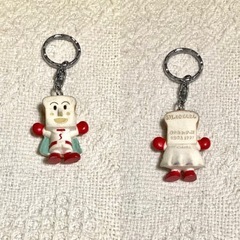 ハンドメイド：和ストラップ＆キーボルダー　未使用あり:食パンマン＆ストーン＆アシックスキーホルダーの5個セットの画像