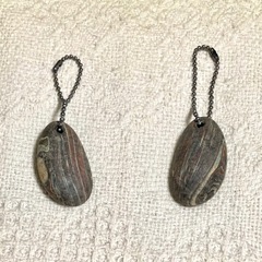 ハンドメイド：和ストラップ＆キーボルダー　未使用あり:食パンマン＆ストーン＆アシックスキーホルダーの5個セットの画像