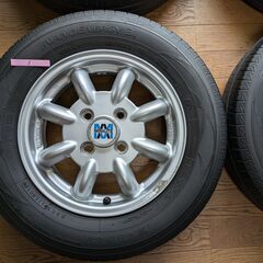ダイハツ純正 ミニライト ホイール 13インチ トーヨーナノエナジー3 145/80R13 タイヤ付き4本セット  L700S 流用にの画像