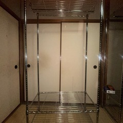 ワードローブスチールラックタイプ2個 