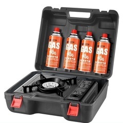 アウトドア用品　キャンプ用品　カセットコンロ収納ボックス　カセットコンロ　アルミ風よけ ガード 風防　の画像
