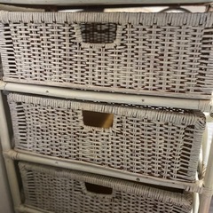 本日限定！籐カゴ3段BOX