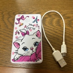 ディズニー　マリー　モバイルバッテリー　中古品