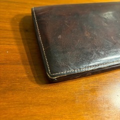 【本革】fico 長財布 ブラウン エイジングありの画像