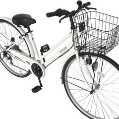美品　シマノ中古自転車(白)
