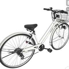 美品　シマノ中古自転車(白)の画像