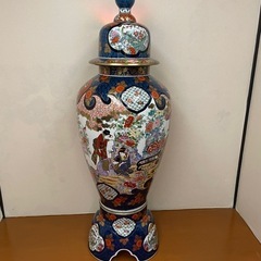 蓋付き三段壺 陶器