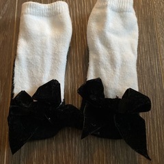 ベビー靴下　　リボンの画像