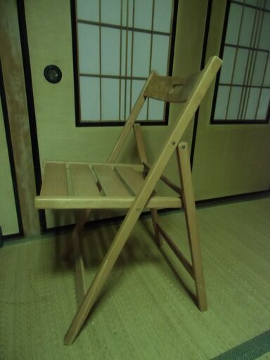 木製 折りたたみ イス お譲りします。＊石川県＊美川より＊期間限定