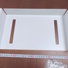 山崎実業　テーブル下収納ラック　ホワイトの画像