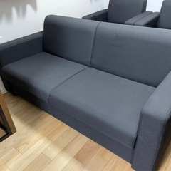 ソファー　コクヨ　黒　2人掛け