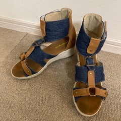 サンダル　ヒール　レディース　22cm