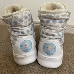 冬ブーツ　キッズ　女の子　21cm ふわふわ　アナ雪　エルサの画像