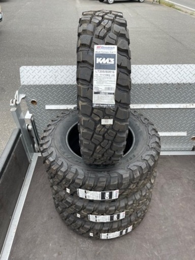 BFGOODRICH 　グッドリッチ LT205/80R16　正規輸入品　マッドテレーン MUD-TERRAIN T/A KM3　サマータイヤ　オフロード　レース　4本セット