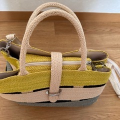 値下げ‼️【美品 】天然素材2wayバックの画像