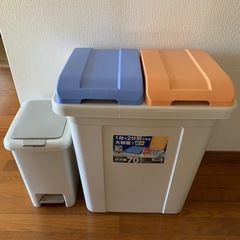 ゴミ箱二つ