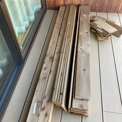 未使用、DIY用外構フェンス板（防腐処理済）