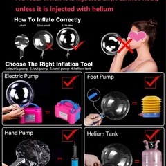 バルーン付き3ピース銅ストリングライトの画像