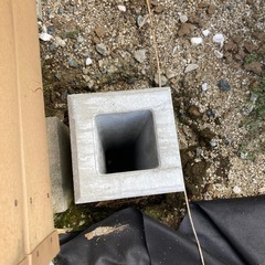 DIY、外構フェンス、基礎
