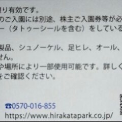 ひらかたパーク 入園券＋プール「ザ・ブーン」入場券★５名様セットの画像