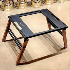 （未開封）日和 HIYORI BLACK DESIGN ブラックデザイン アイアンウッドテーブ