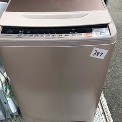 NO 387 🌈北九州市内配送設置無料✨🌈　日立 HITACHI ビートウォッシュ 全自動洗濯機 （10kg） シャンパン BW-V100A N